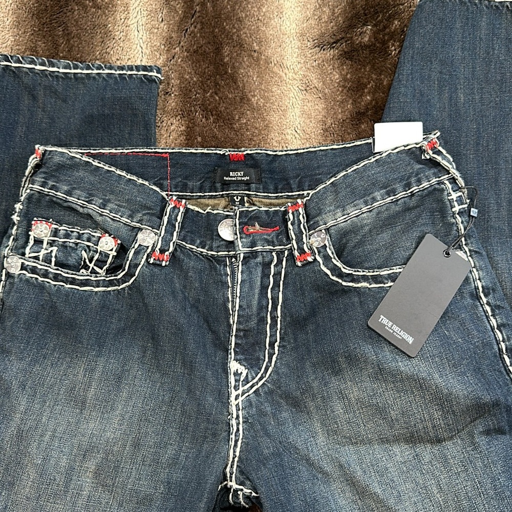 True Religion RICKY Relaxed Straight Men’s Jeans 👖 Pants Size: 32 Retails: $239 - Picture 10 of 10